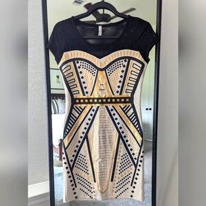 Geometric bodycon dress